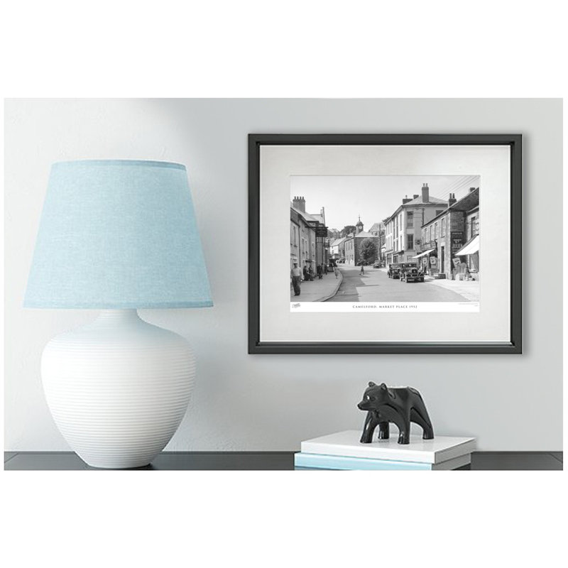 Camelford, Market Place 1952 - Single Picture Frame Print, 60cm H x 80cm W x 2.3cm D
