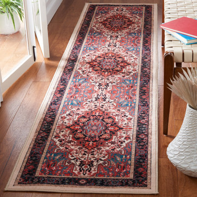 Manado Oriental Ivory/Red Area Rug