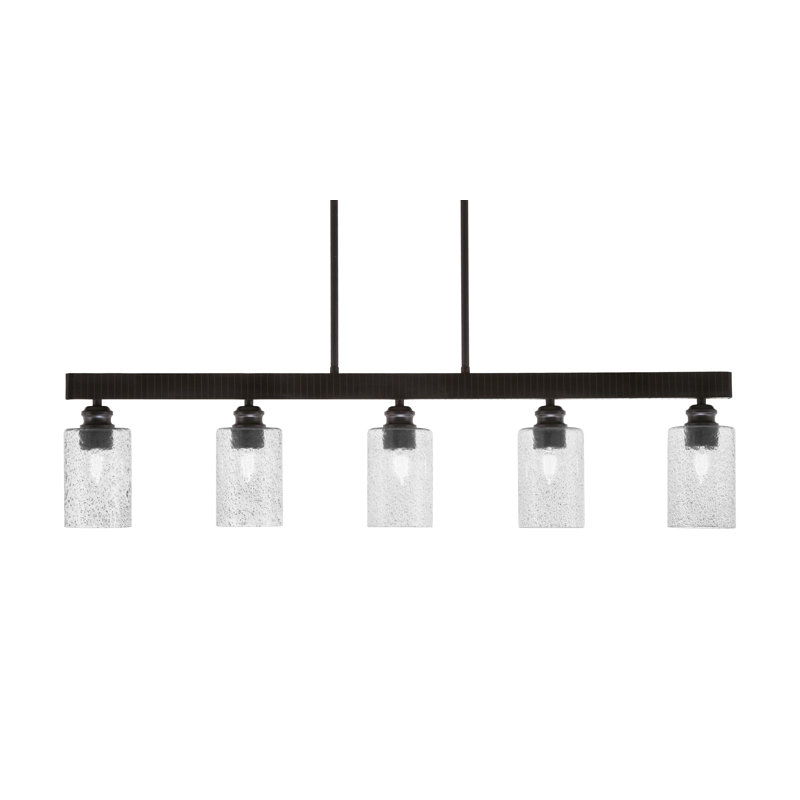 Edge 5 Light Bar With 4" Glass, Espresso, Smoke