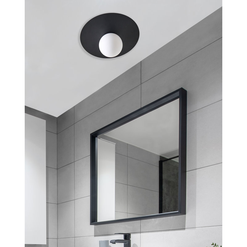 Glass Semi Flush Mount