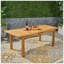 Outdoor Expandable Acacia Wood Dining Table,Natural-613743437