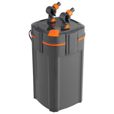 Aquarium Filter 264GPH, 3-Stage Canister Filter 75 Gallon, Ultra-Quiet Internal Aquarium Filter with UV Protection, Submersible Power Filter with Multiple Function for Fish Tanks, 11W