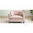 46.3 Inch Oversized Armchair with Chenille Fabric, Comfy Chair and a Half for Living Room, Bedroom, or Office, Pink-1563026320