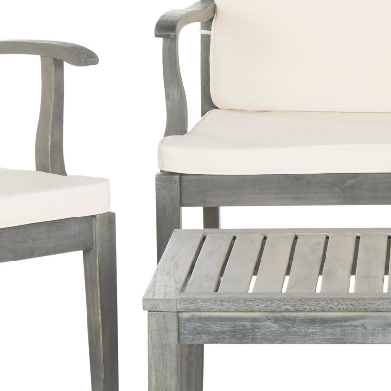 Ensemble de conversation avec canapé et coussins 4 pièces Cogan, Beige