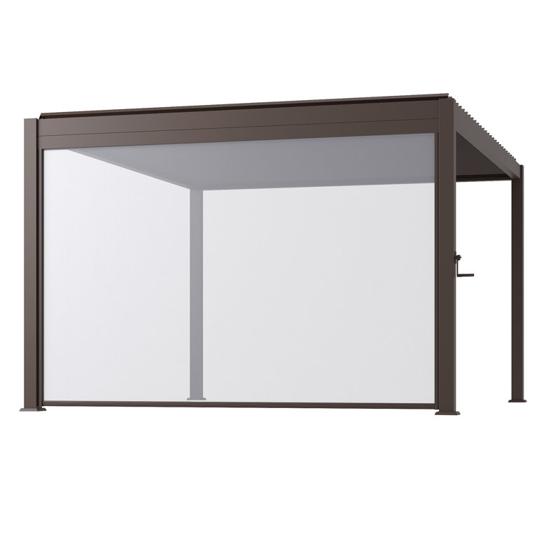 Store à enroulement réglable Pergola Accessoires compatible avec la marque Bonosuki, Brun