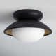 Jason Single Light Glass Flush Mount