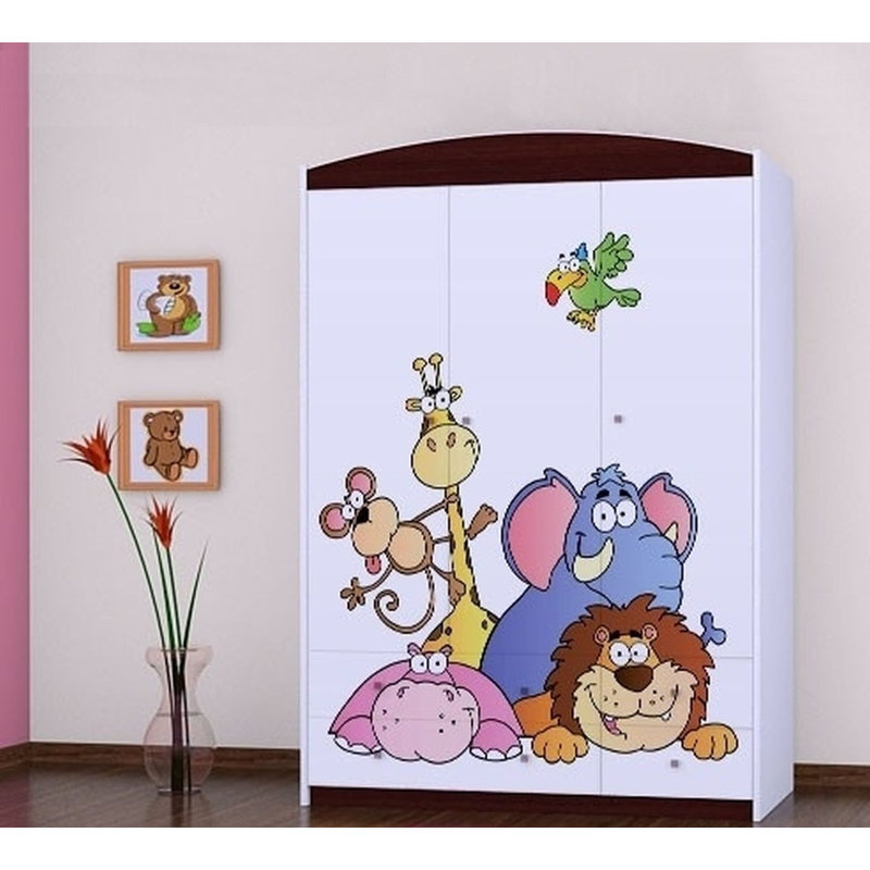 Macaulay 3 Door Wardrobe, Black