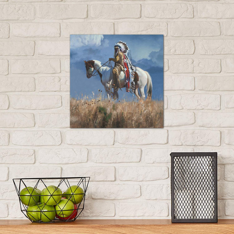 «High Atop the Plains» par David Edward Kucera - reproduction de photo, Toile tendue, H 37 po x l 37 po x P 1,5 po