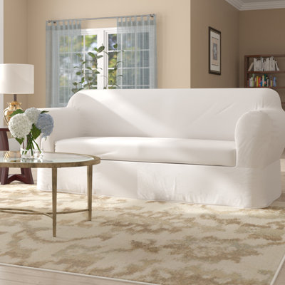Cotton Box Cushion Sofa Slipcover