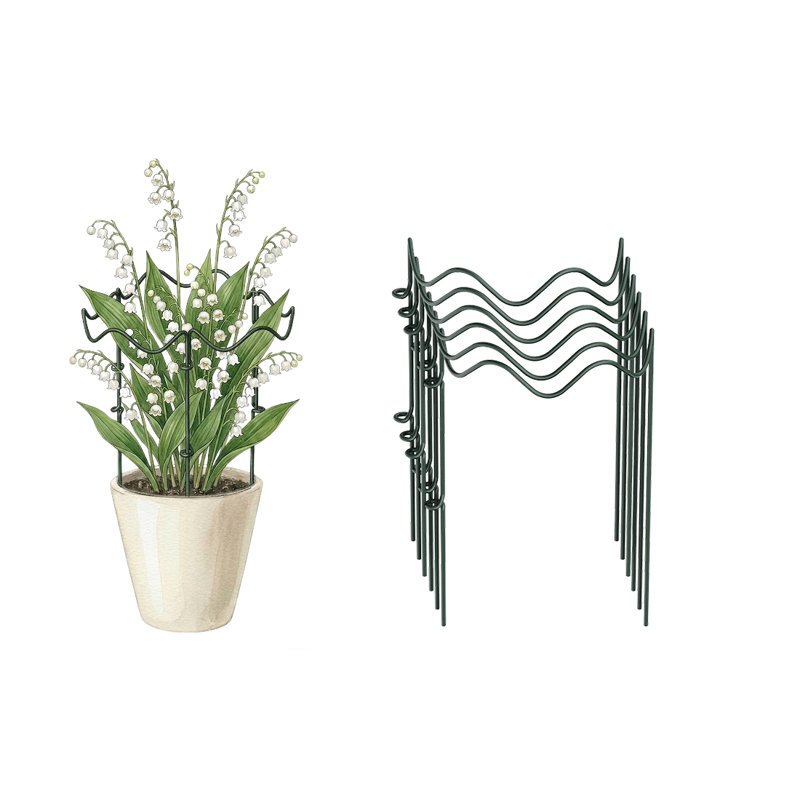 Piquets de soutien pour plantes de jardin Wave, Médium