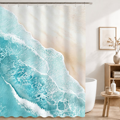 Rideaux de douche avec crochets inclus