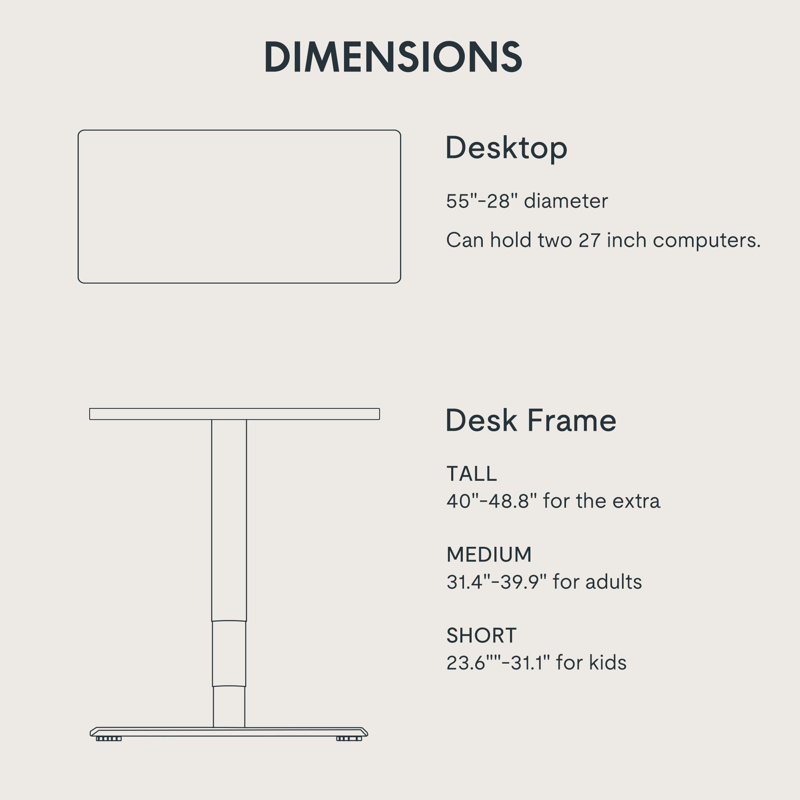 55" X 28" Bamboo Dual-Motor Electric Standing Desk With Cable Management And Wheels, Black, 50" H x 55" W x 28" D