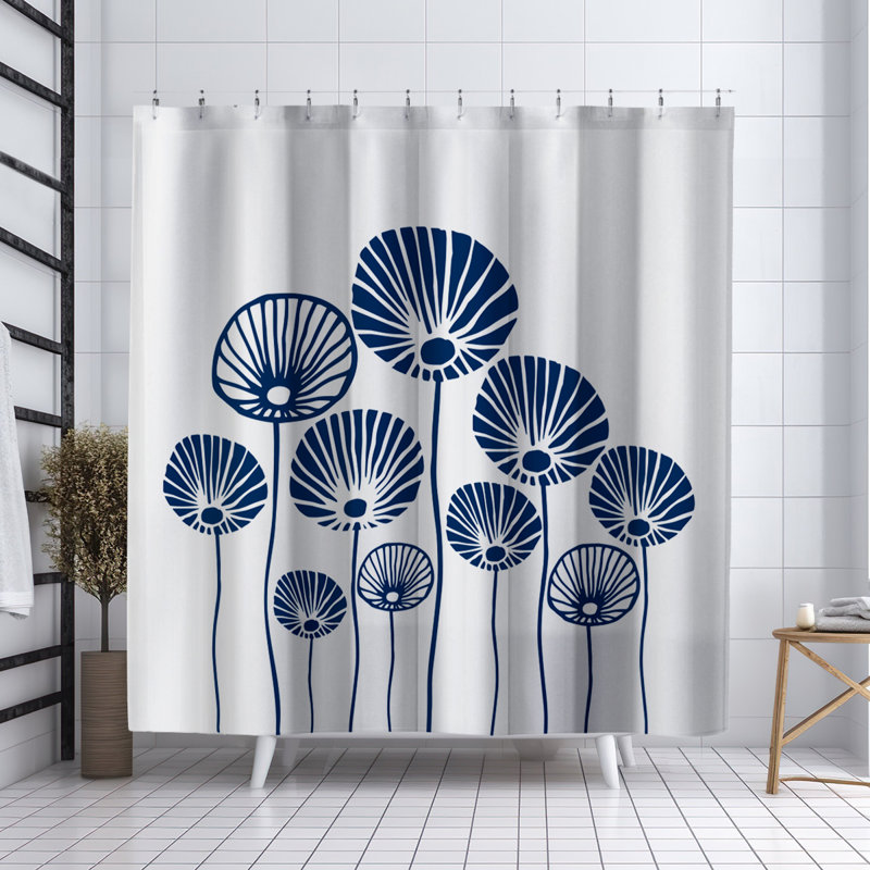 Rideau de douche Coco, Bleu marine
