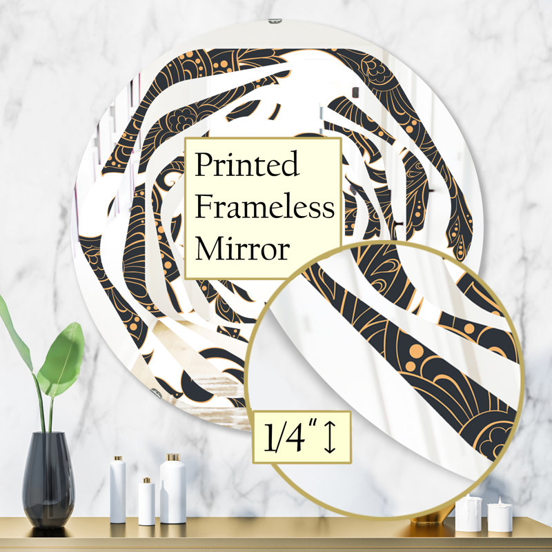 Miroir mural Whirl, H 31,5 po x l po