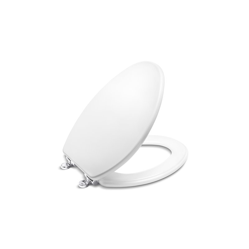 Foundations Classic Elongated Toilet Seat, Polished Chrome