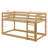 Twin-Size Tiered Floor Bunk Bed Complete With A Ladder For Convenient Climbing-1694211894