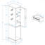 Armoire de rangement 44,49 po Slim Av