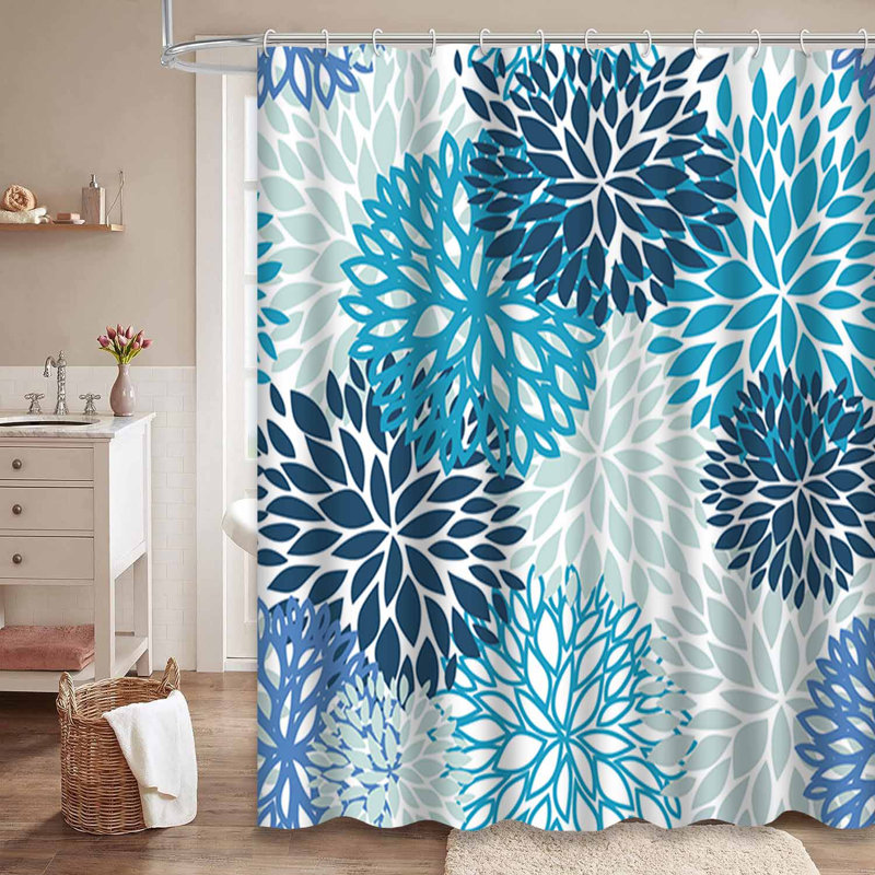 Rideau de douche Spring Flower, L 72 po x l 78 po
