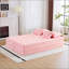 Canapé-lit pliable avec revêtement moelleux, mousse haute densité, multifonctionnel pour la vie, les invités et les chambres-122479850