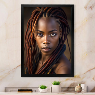 Magnifique beauté traditionnelle africaine sur toile