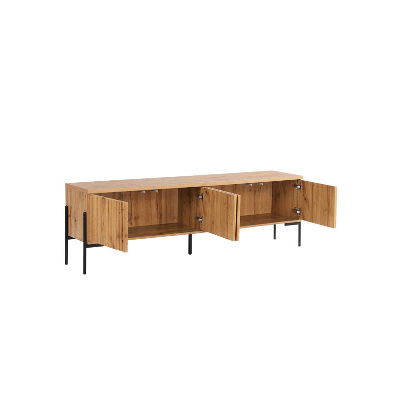Fellsburg 175cm Sideboard, Oak/Black