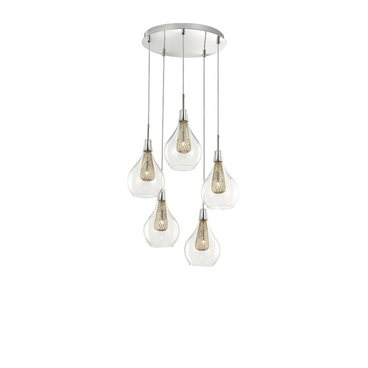 George Oliver Elwood 5-Light Cluster Pendant & Reviews | Wayfair.co.uk