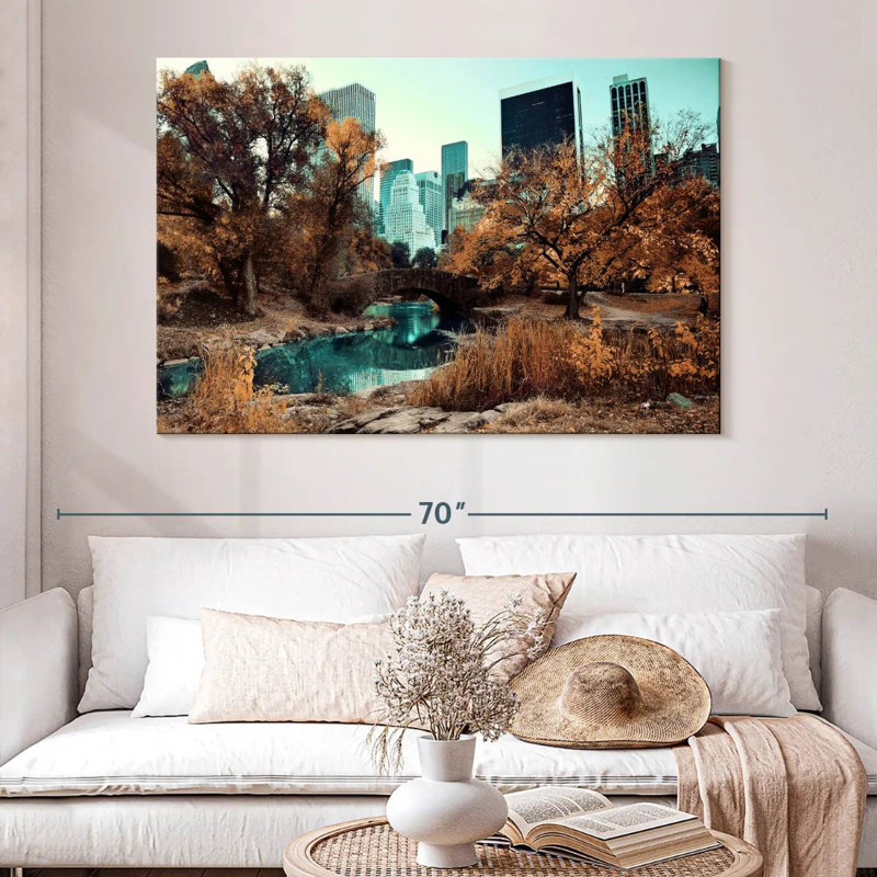 Ravi Central Park Autumn Foliage, 34" H x 51" W