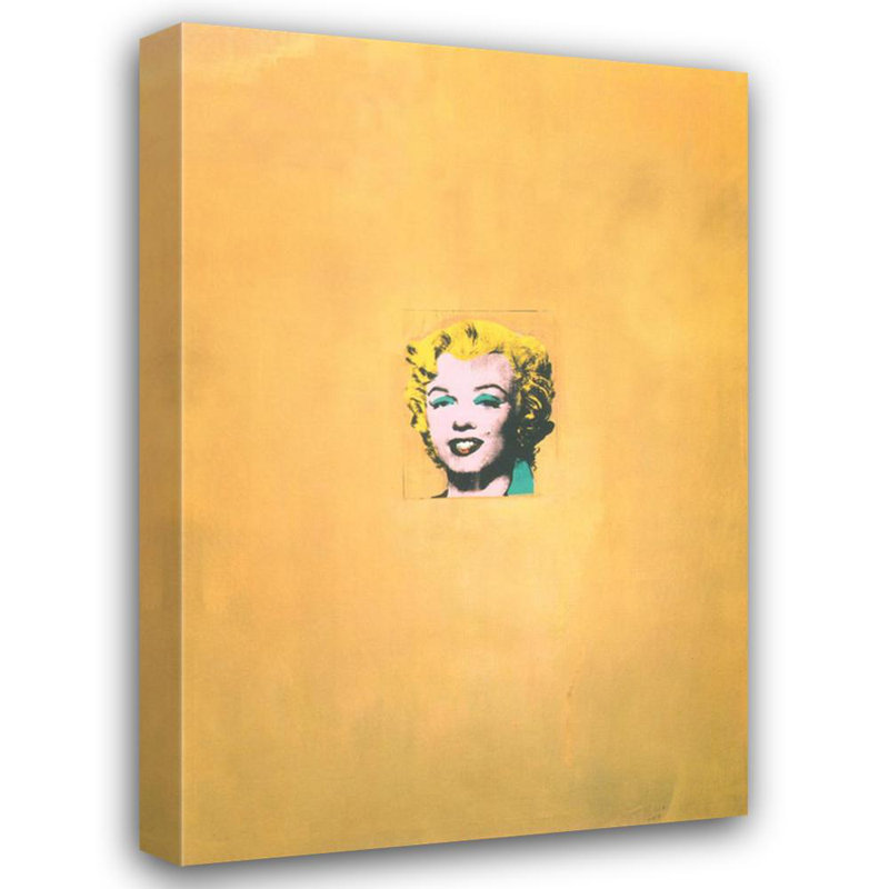 Gold Marilyn Monroe, 1962, 48" H x 32" W