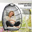 Fauteuil suspendu suspendu sans support, chaise pliante grise