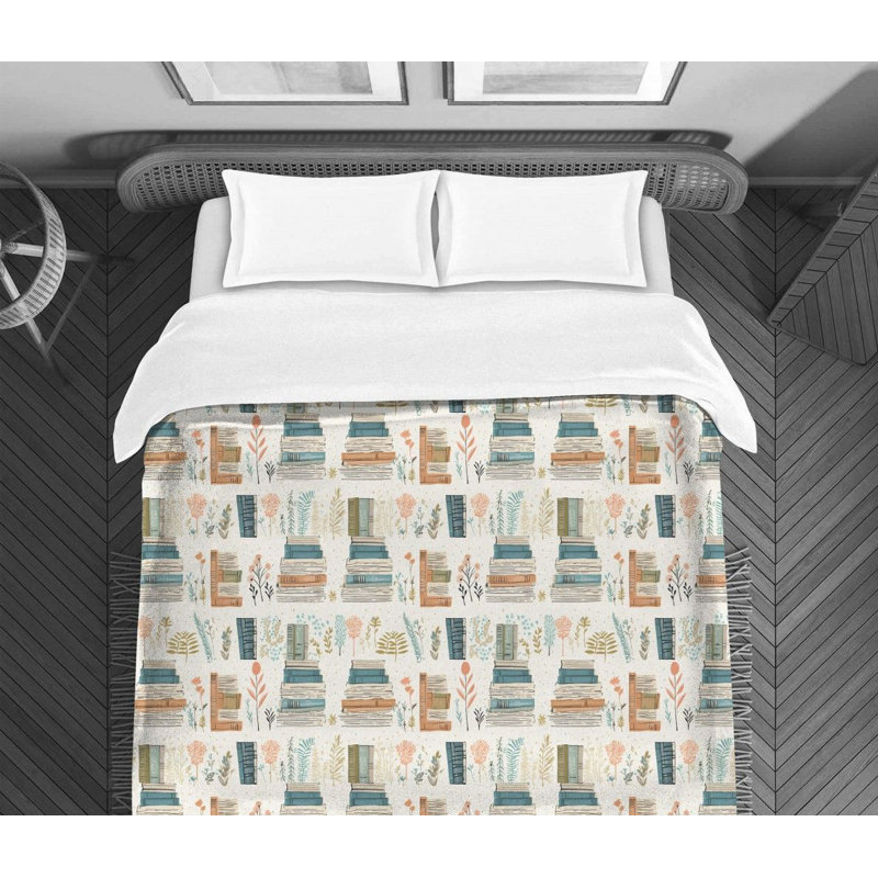 Vintage Library Comforter, Twin Extra Long Comforter