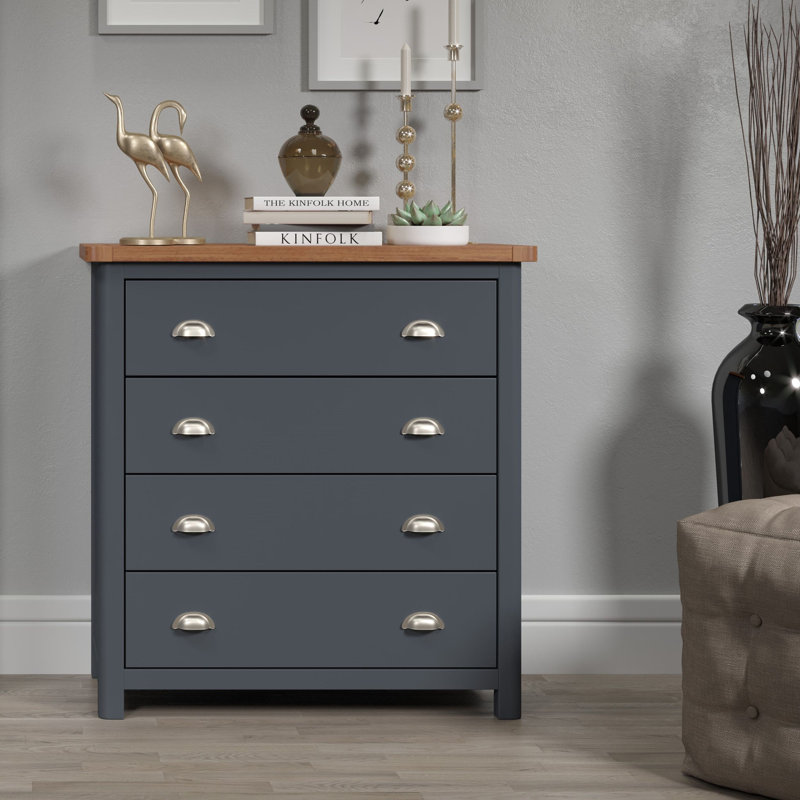 Sartor 4 Drawer Wide Chest Of Drawers, Painted Finish