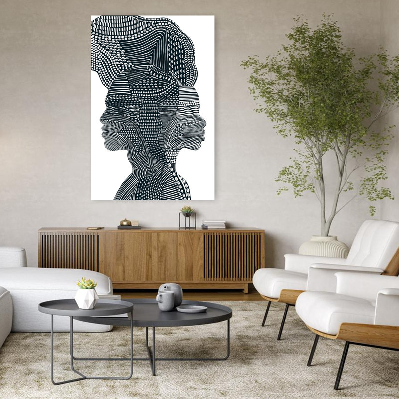 Art contemporain, art contemporain abstrait, H 48 po x l 32 po