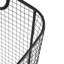 Panier de rangement décoratif et fonctionnel en métal noir avec côtés courbés et poignées anneaux Joss & Main, 20 po x 18 po x 20 po-2136632275