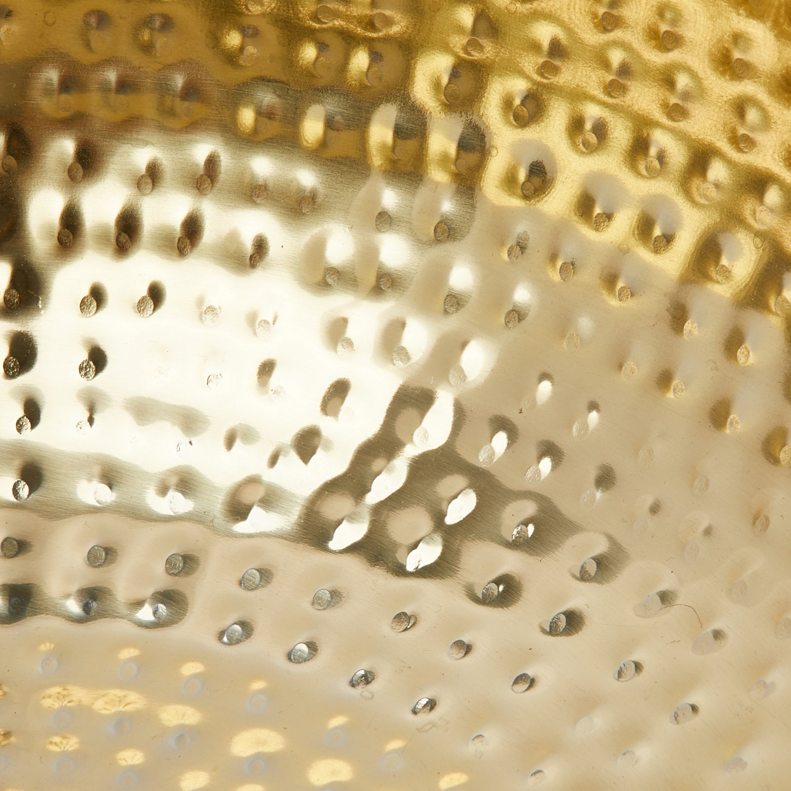 Rosy 14" W Handmade Hammered Iron Decorative Bowl , Gold