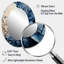 Miroir mural blanc et blanc avec œillets Arrangement VI-1517935348
