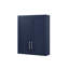 Armoire suspendue en bois avec portes et tablettes-1147150202