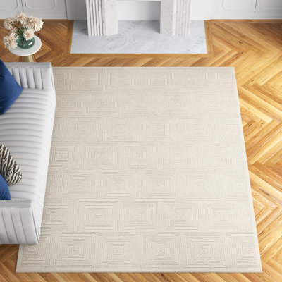 Hattie Hand Tufted Geometric Indoor Rug