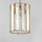 3 - Light Natural Aged Brass Cylinder Pendant