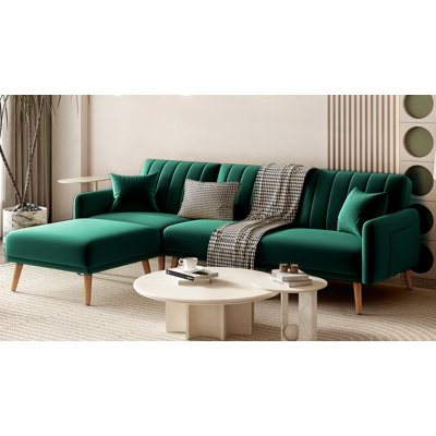 Canapé modulaire en velours Windale