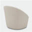 Fauteuil pivotant Anson Boucle