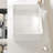 20'' Bathroom Sink, Rectangular Striped Vessel Ceramic Basin Without Faucet, No Cabinet-402520437