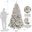  Arbre de Noël pin artificiel pré-éclairé avec lumières blanc chaud-1501452799