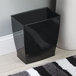 iDesign 64772 Wastebasket Mono 13 gal Black Plastic Rectangular Black