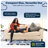 Serta Copenhagen 73" Rolled Arm Sofa, Easy Care Fabric, Soft Pillow Back, Pocket Coil Seat Cushions-25783359