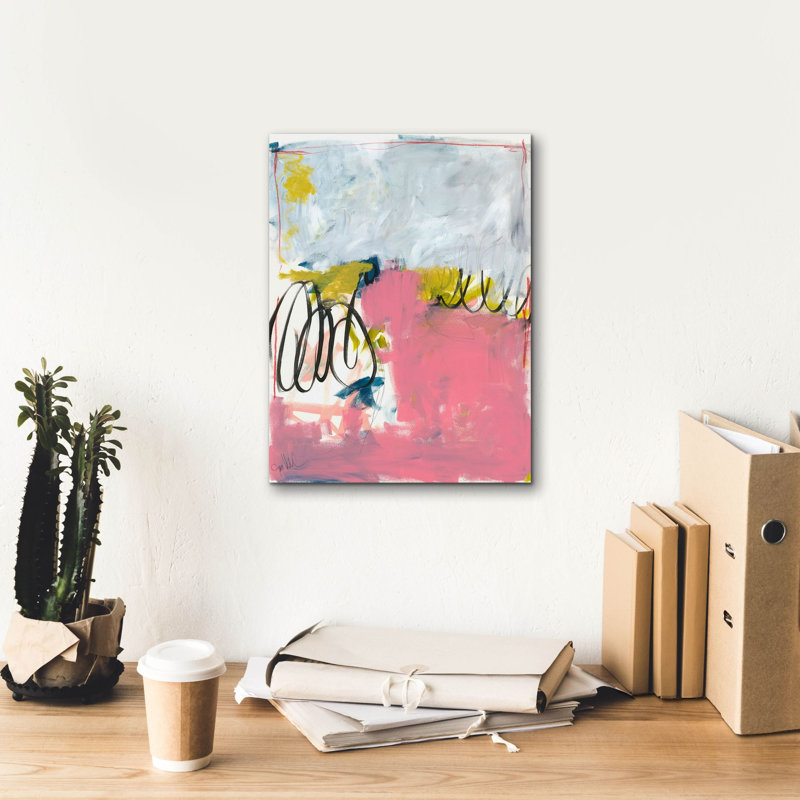«All Was Said And Done No. 1» par Jan Weiss, art mural sur toile, H 16 po x l 12 po x P 0,75 po