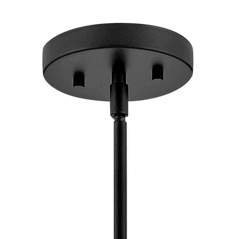 Carlene 1 - Light Cylinder Pendant, Black