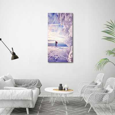 Skier - Wrapped Canvas Print