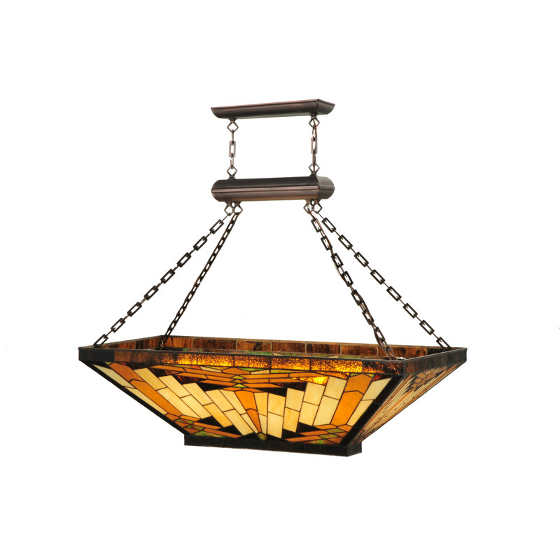 Luminaire suspendu linéaire à 9 lumières pour îlot de cuisine Adrianna
