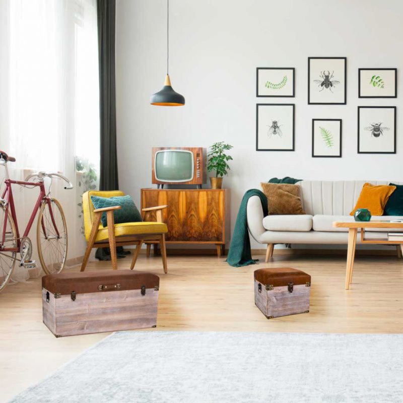 100% Synthetic Skin Upholstered Bench