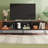 Console With Open Shelf And 2 Cabinets For